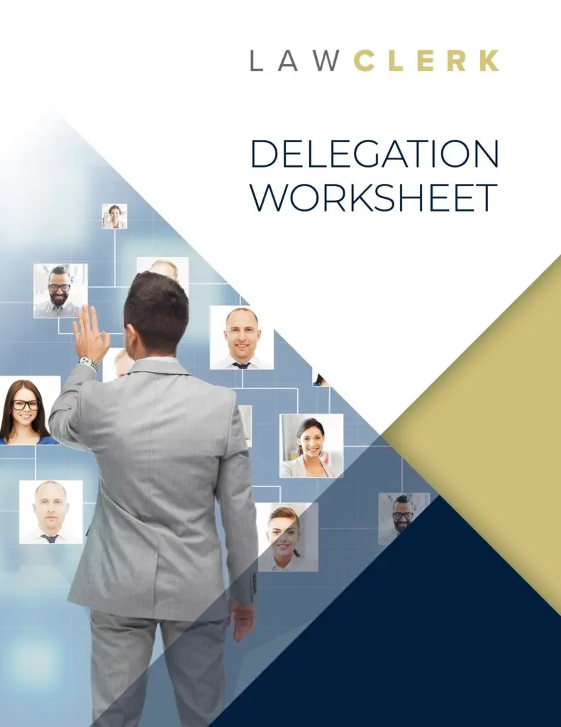 Preview of the Delegation Worksheet worksheet