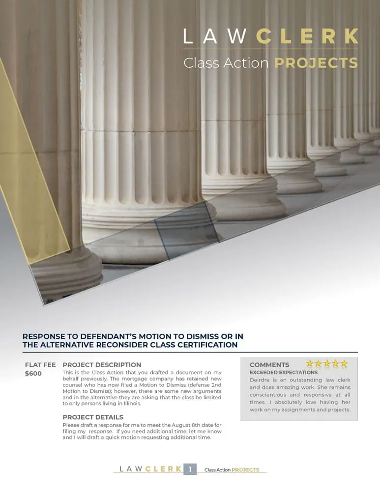 Preview of the Class Action Sample Projects sample projects