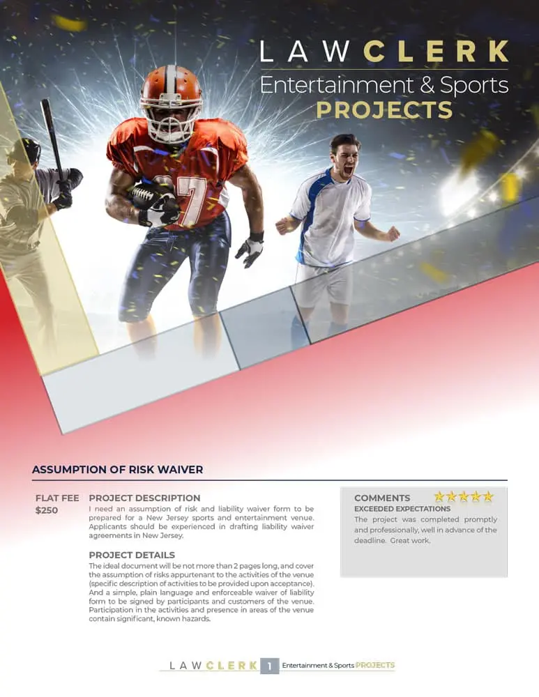 Preview of the Entertainment & Sports Sample Projects sample projects