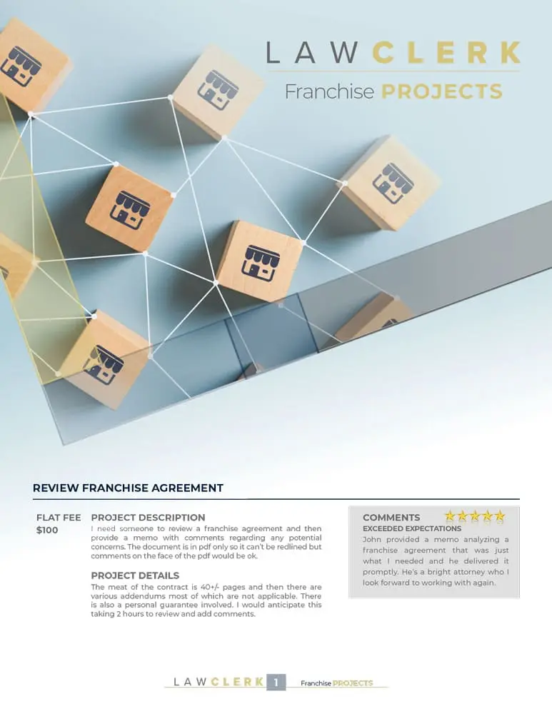 Preview of the Franchise Sample Projects sample projects