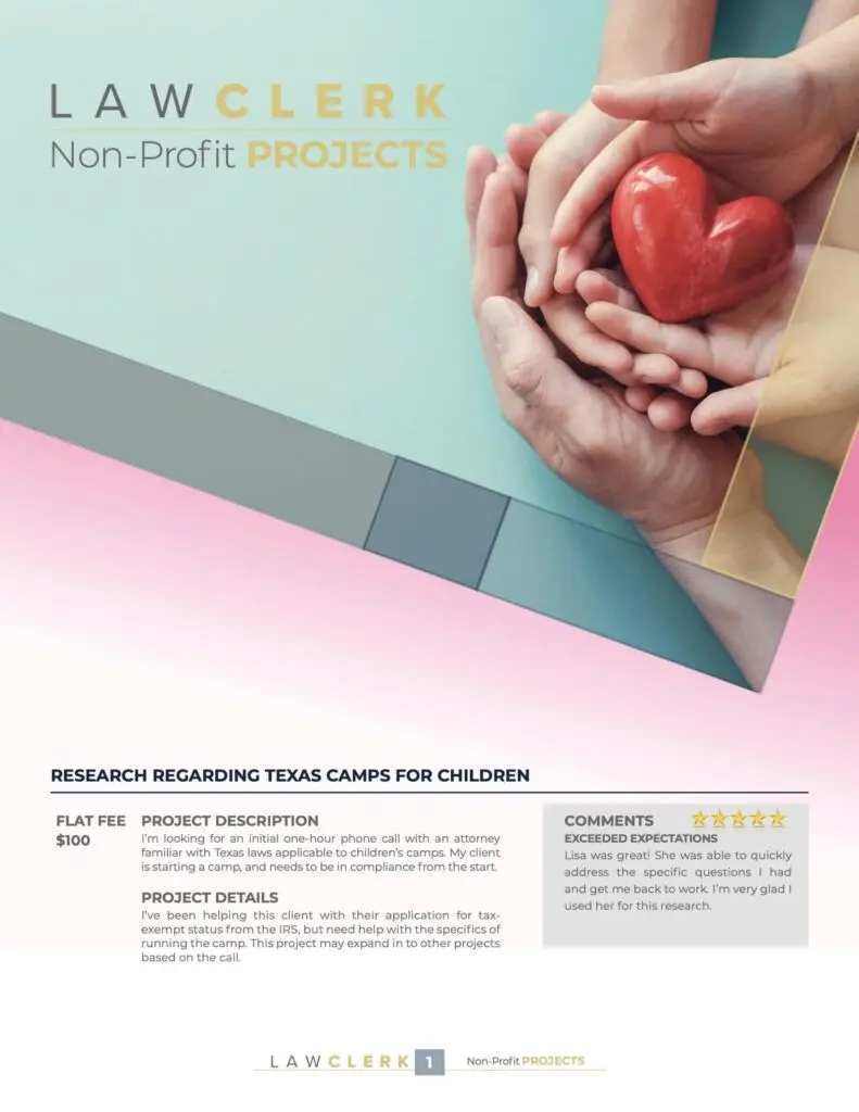 Preview of the Non-Profit Sample Projects sample projects