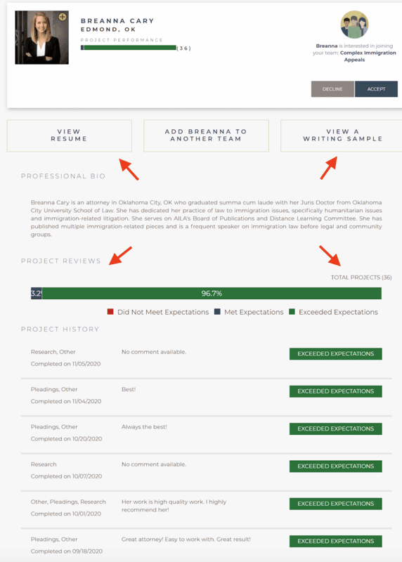 legal research project examples