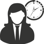 Hourly Associate Icon black