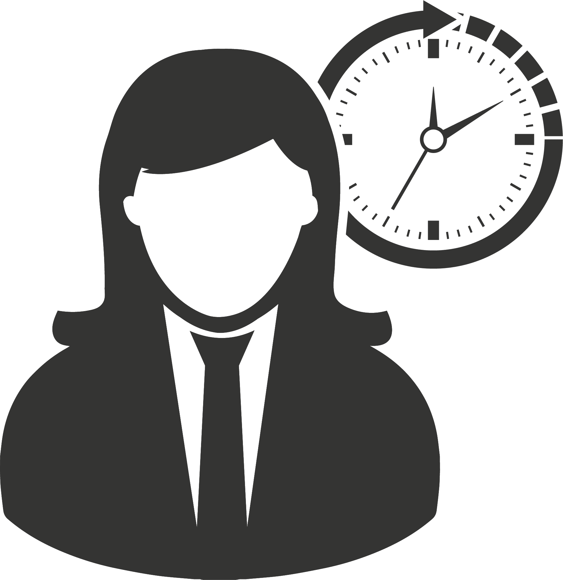 Hourly Associate Icon black