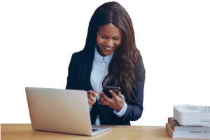 Remote associate working on freelance hourly project