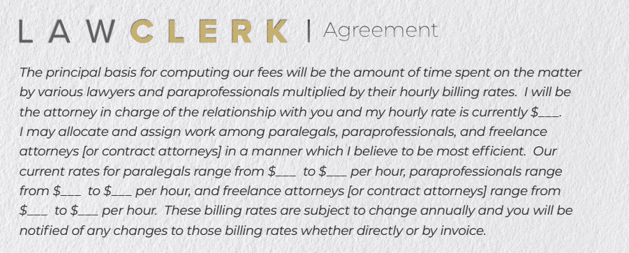 Lawclerk Agreement 1