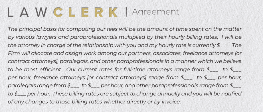 Lawclerk Agreement 2