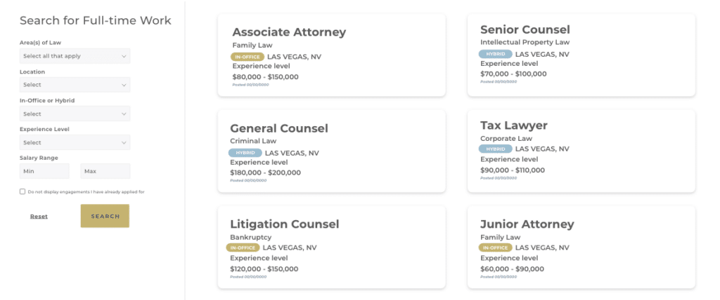Full-Time Work Search